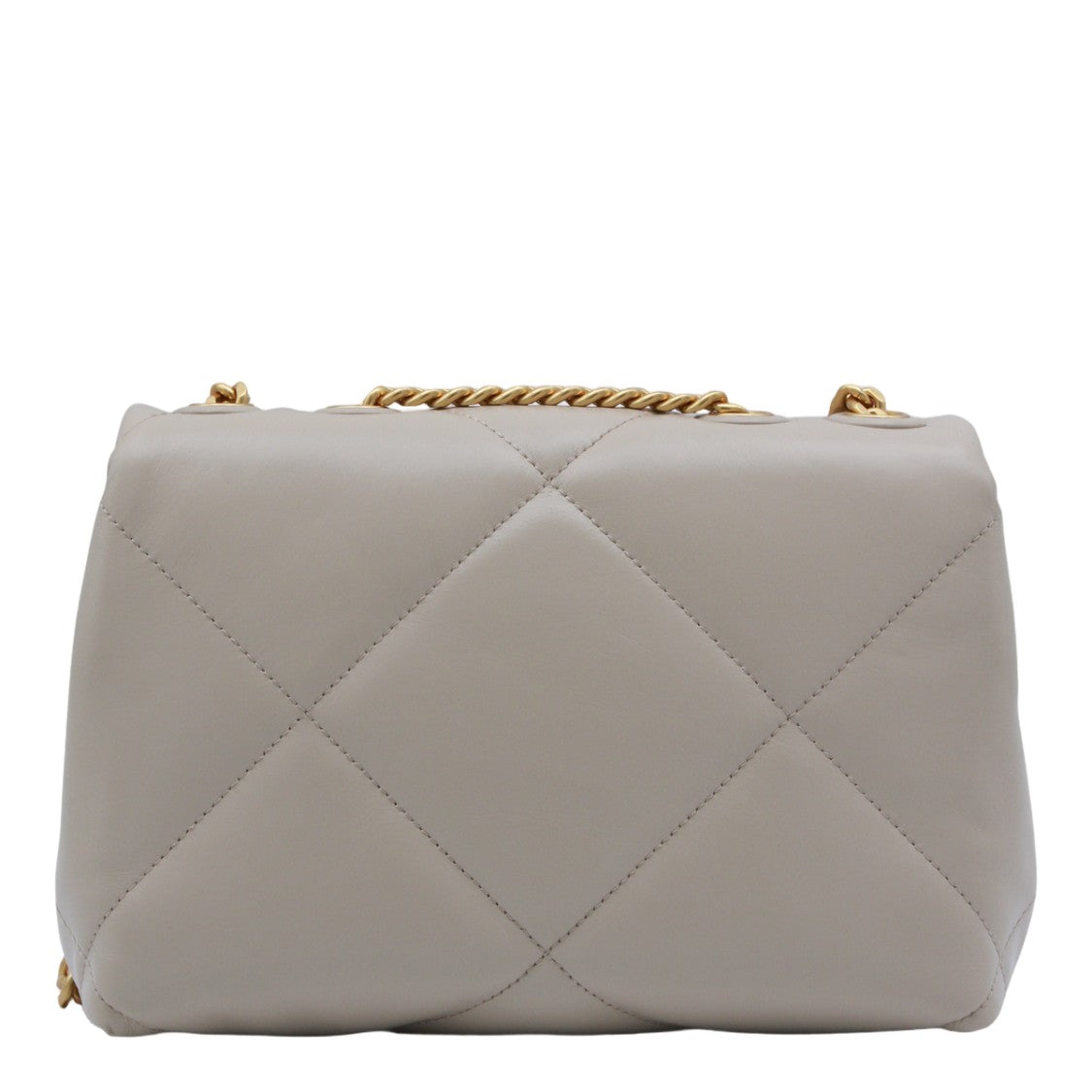 Tory Burch Quilted Rectangular Bag With Gold-Tone Logo Emblem