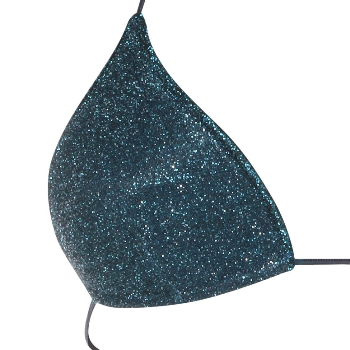 Oséree Triangle Blue Bikini Set With Shimmering Texture