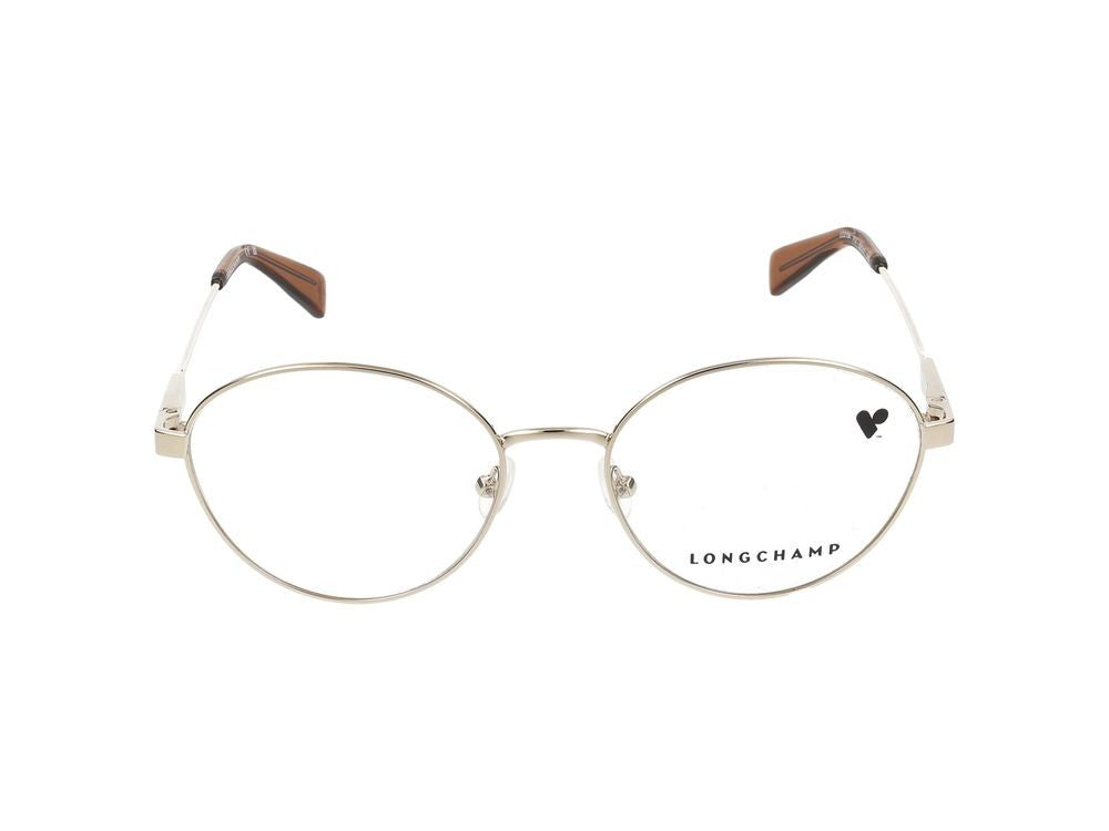 Longchamp Gold Lo2154 Metal Round Eyeglasses