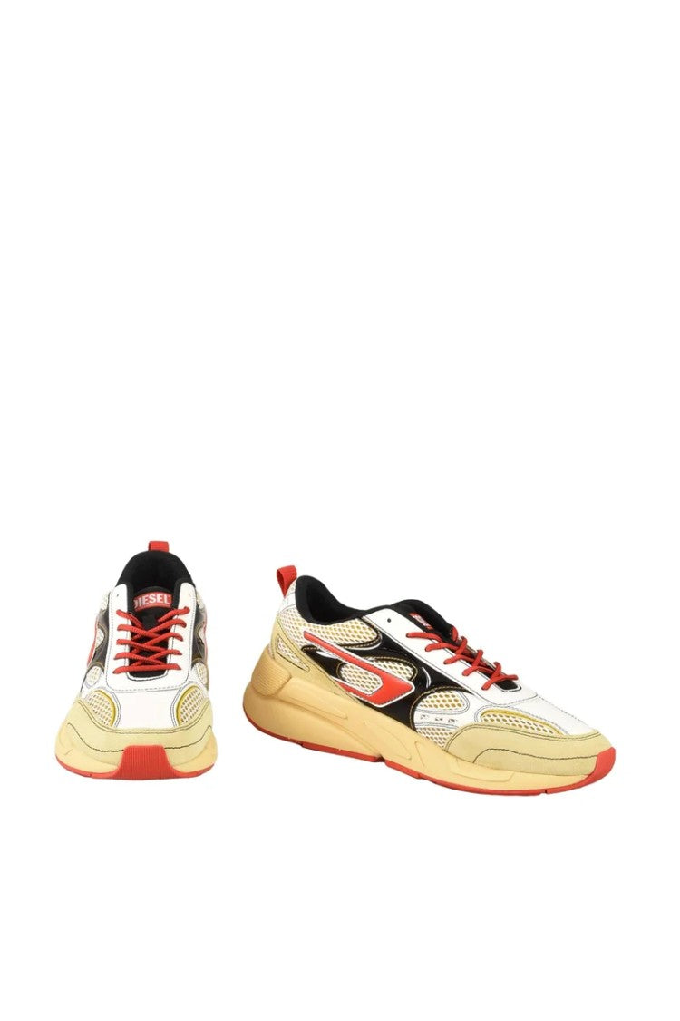 Diesel White Sporty Rubber Sneakers