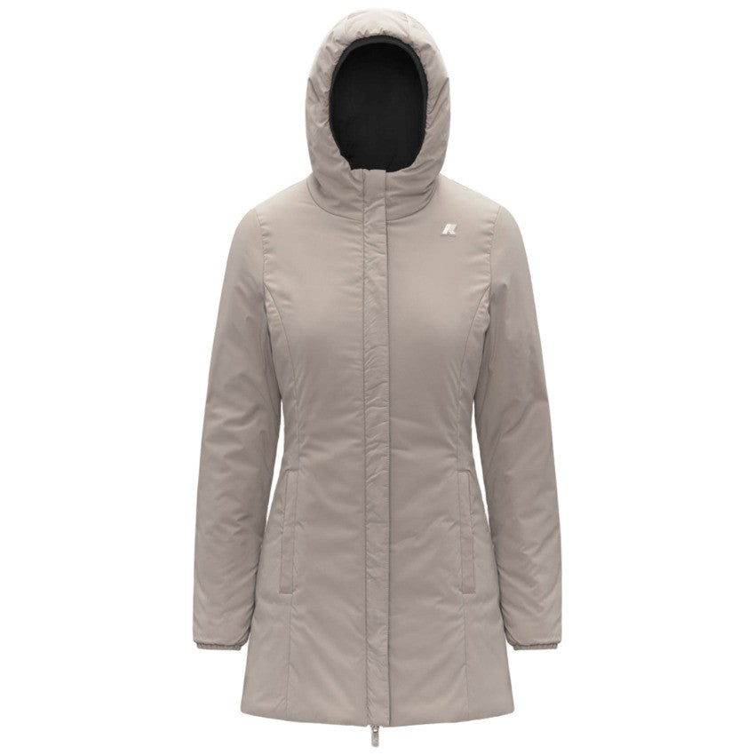 K-Way Reversible Three-Quarter Length Jacket In Black