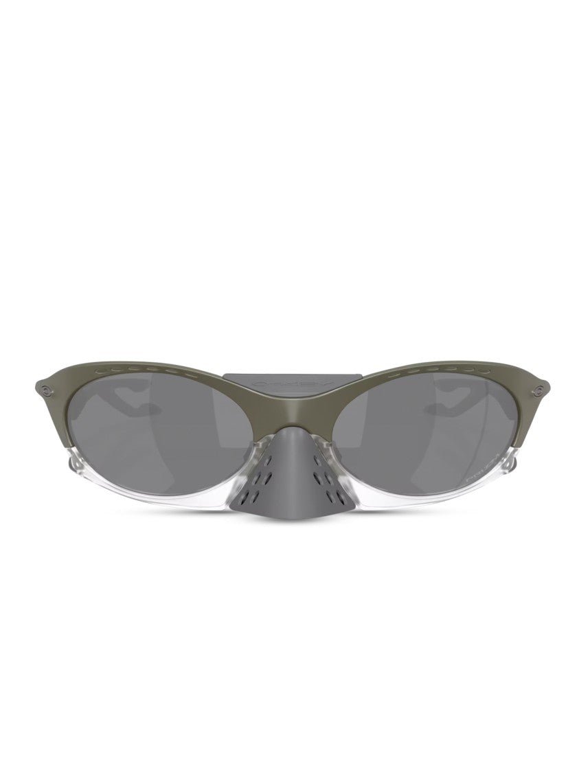 Oakley Olive Green Aerodynamic Sunglasses