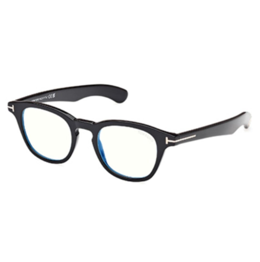 Tom Ford Ft5976-B Rounded Black Acetate Eyeglasses