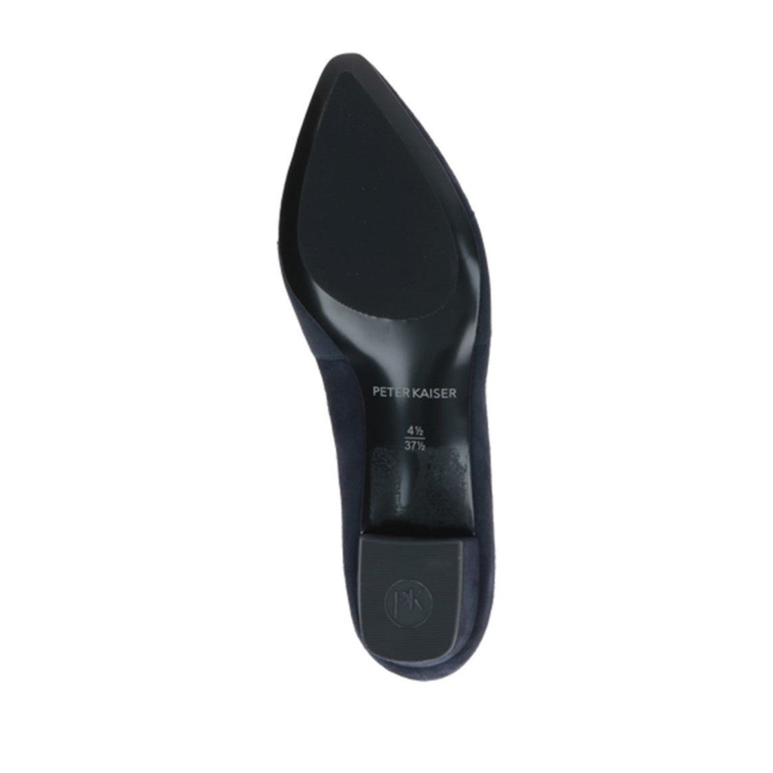Peter Kaiser Blue Pointed Toe Low Block Heel Leather Dress Pumps