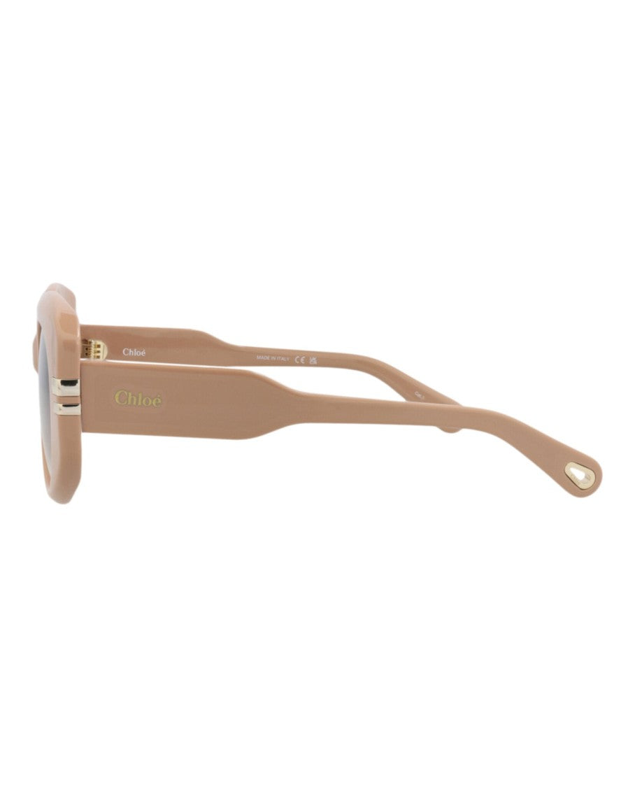 Chloé Square-Frame Recycled Acetate Sunglasses