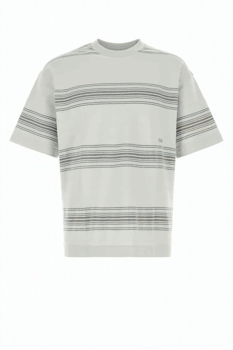 Nanamica Boxy-Fit Short-Sleeved T-Shirt With Subtle Stripe Patterns