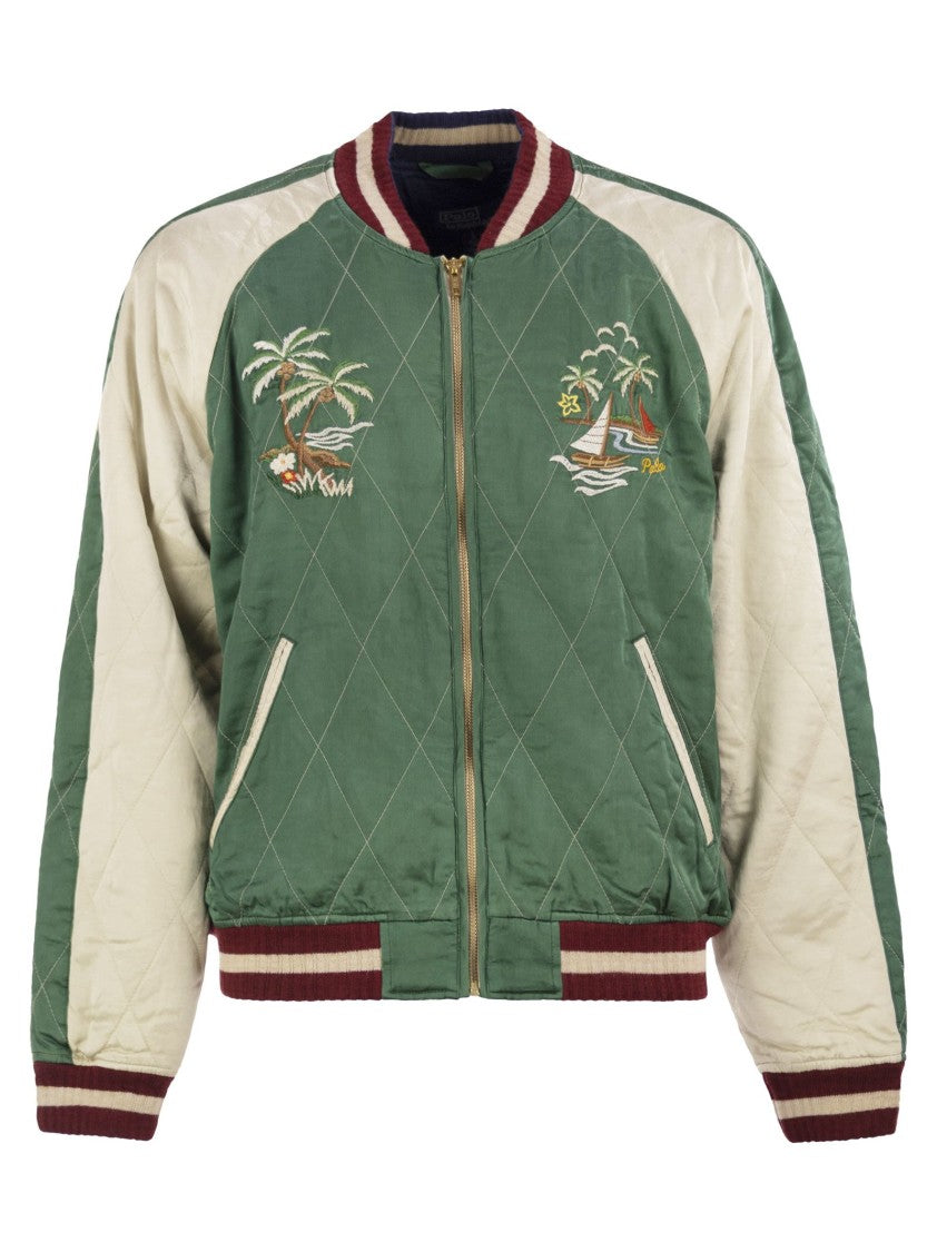 Polo Ralph Lauren Embroidered Satin Jacket