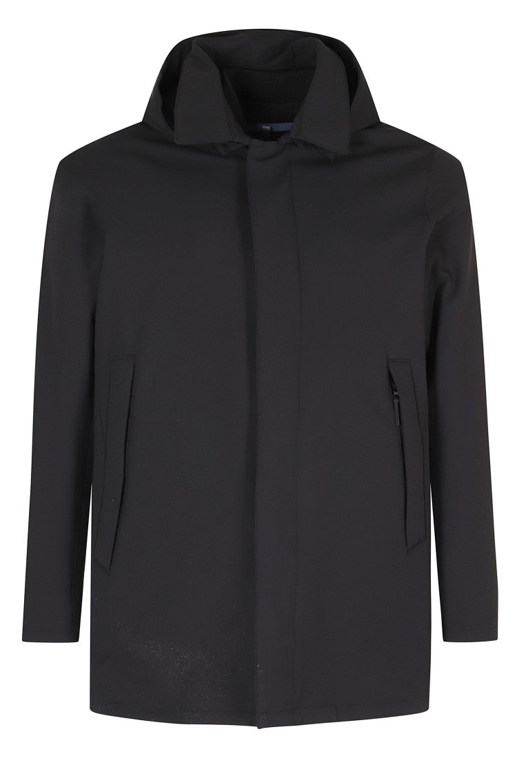 People Of Shibuya Black Hachiko 3-In-1 Soft Shell Polyamide-Blend Parka