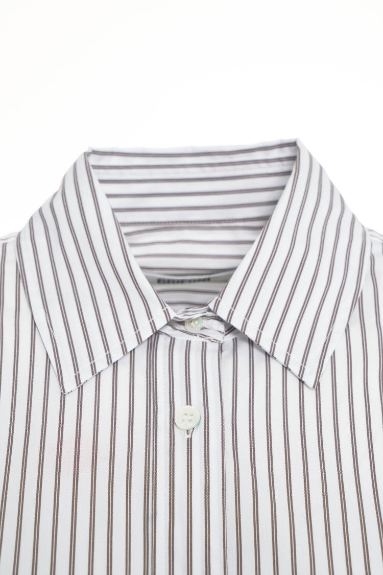 Grifoni Timeless Striped Shirt With Collar
