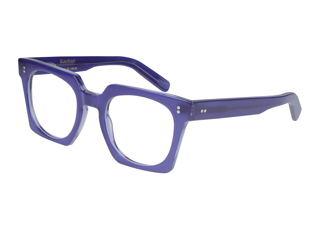 Kador Purple Maya Translucent Oversized Square Eyeglasses