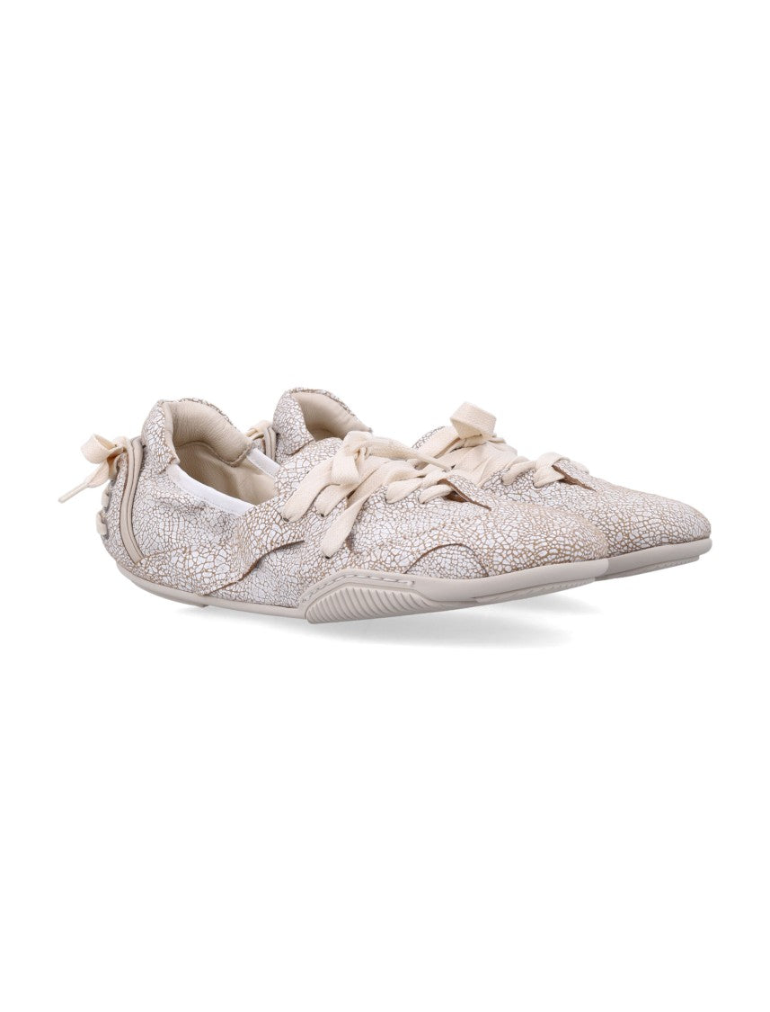 Acne Studios Lace-Up Leather Ballet Shoes