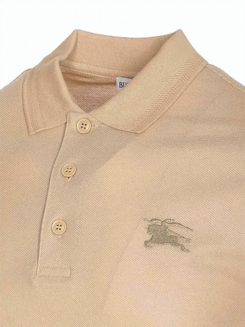 Burberry Short-Sleeve Polo Shirt With Ribbed Collar