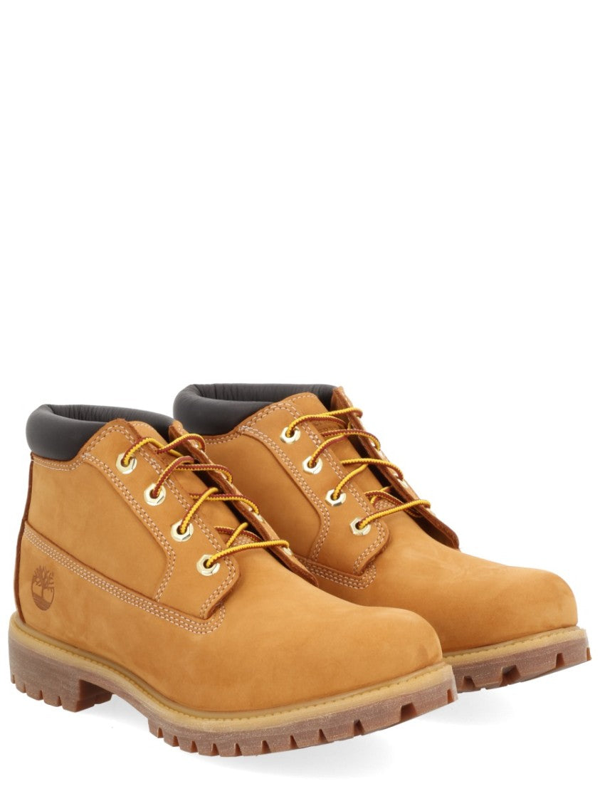 Timberland Matte Finish Ankle Boots With Rugged Sole And Padded Collar