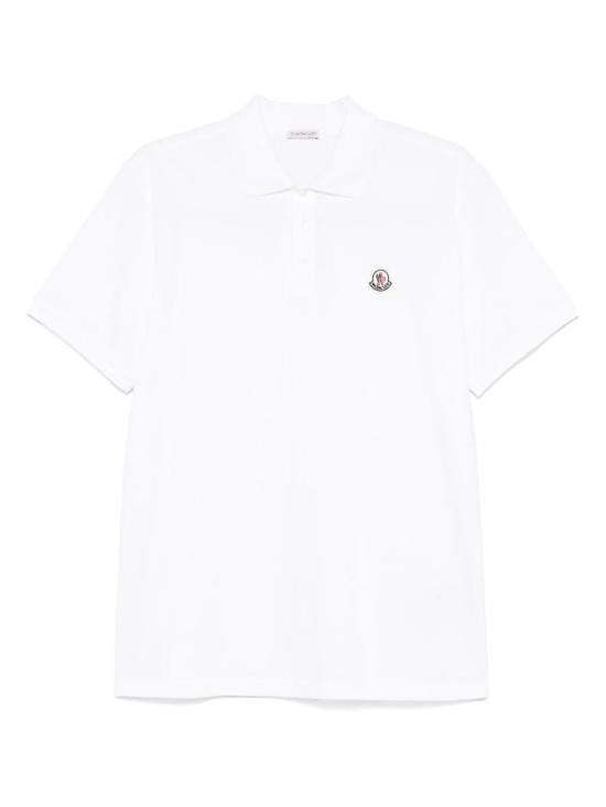 Moncler Short-Sleeve Polo Shirt With Embroidered Logo