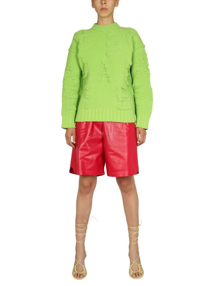 Bottega Veneta Textured Chenille Sweater With Allover Embossed Pattern