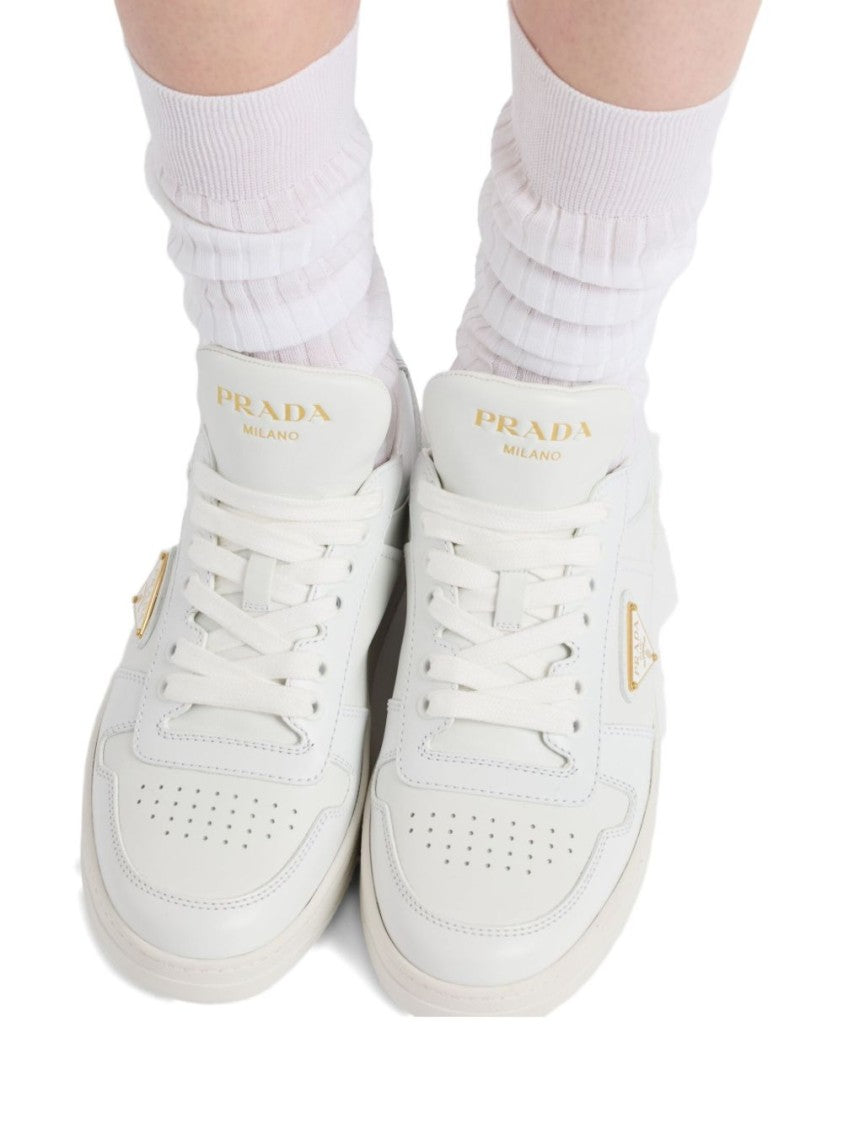 Prada Downtown Leather Sneakers
