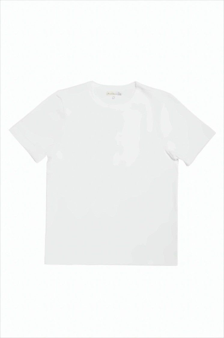 Merz B. Schwanen White Short-Sleeve T-Shirt With Crew Neckline