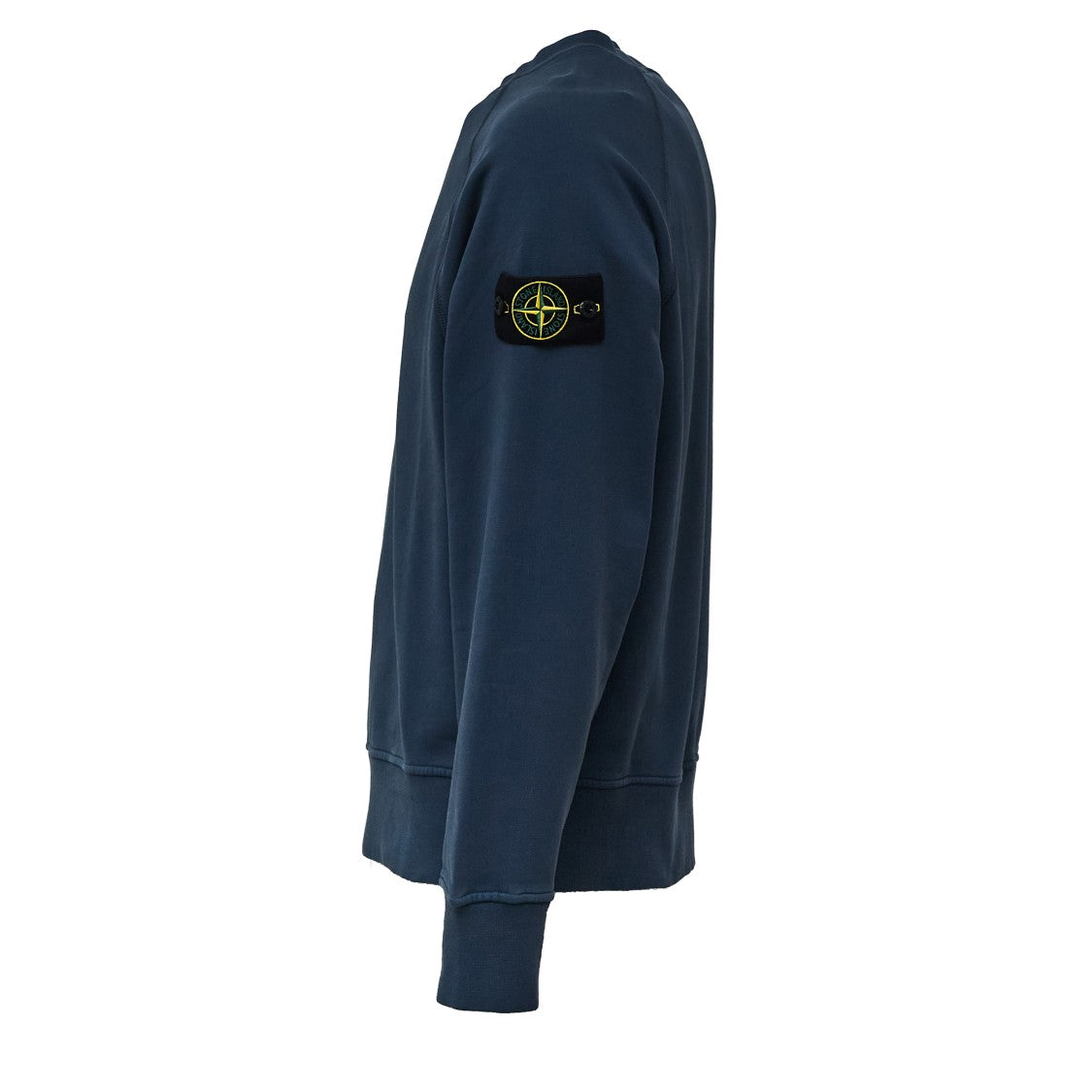 Stone Island Oversized Organic Cotton Fleece Sweatshirt With Iconic Badge