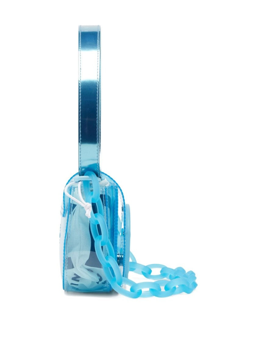 Diesel Translucent Rectangular Glossy Finish Silk Bag