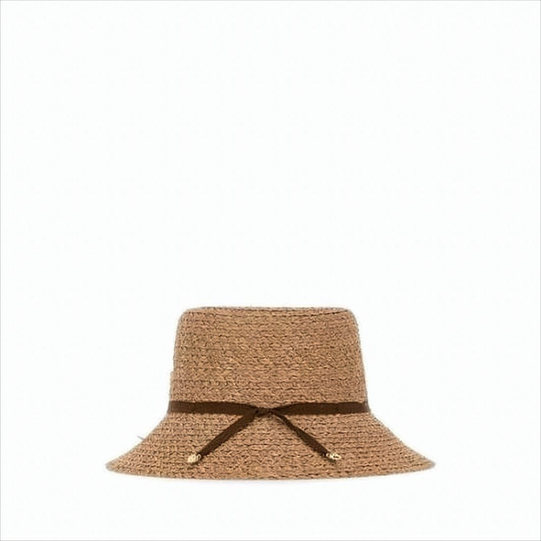 Helen Kaminski Woven Raffia Bucket Hat With Decorative Bow Detail