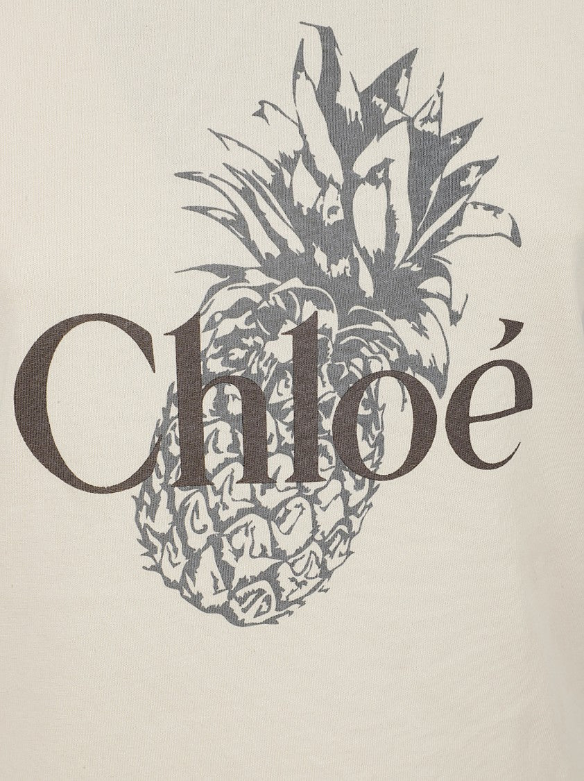 Chloé Organic Cotton Baby Fit Crew Neck T-Shirt