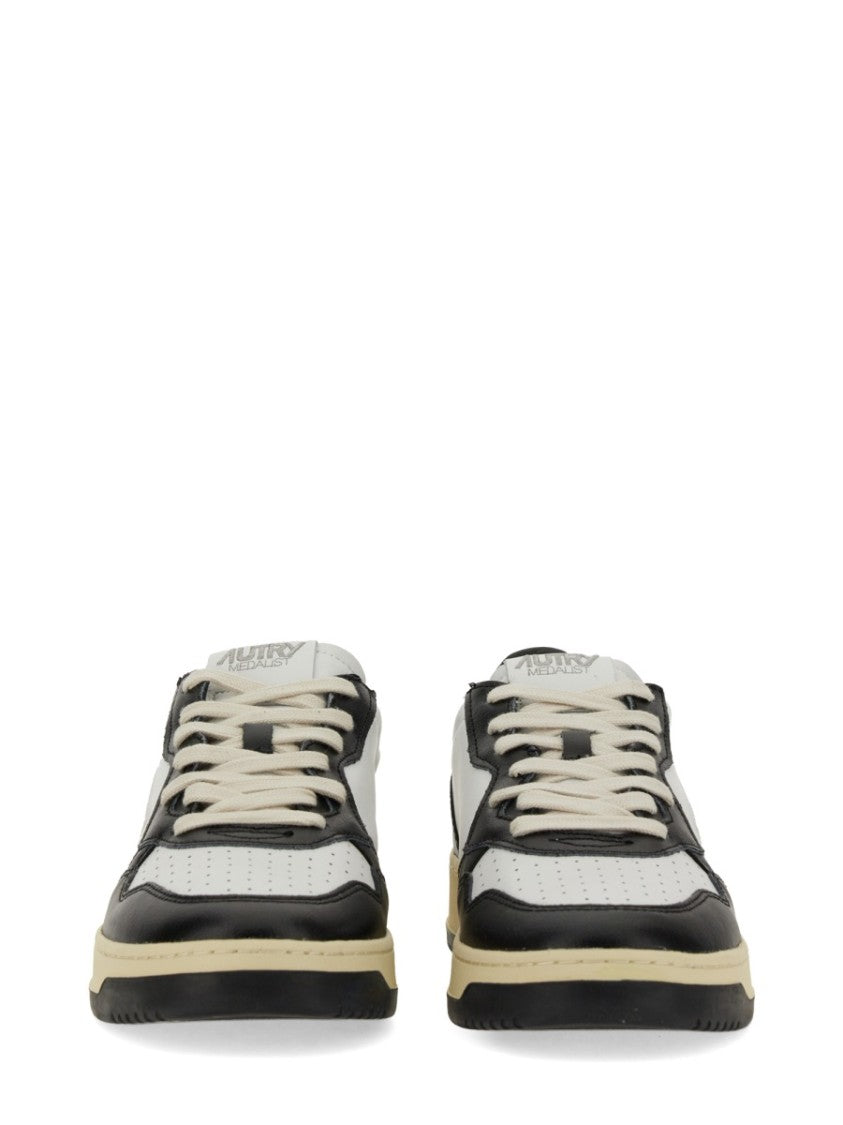 Autry Medalist Low Perforated Design Leather Sneakers