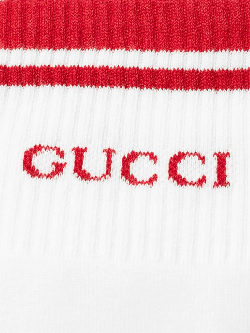 Gucci Embroidered Logo Socks