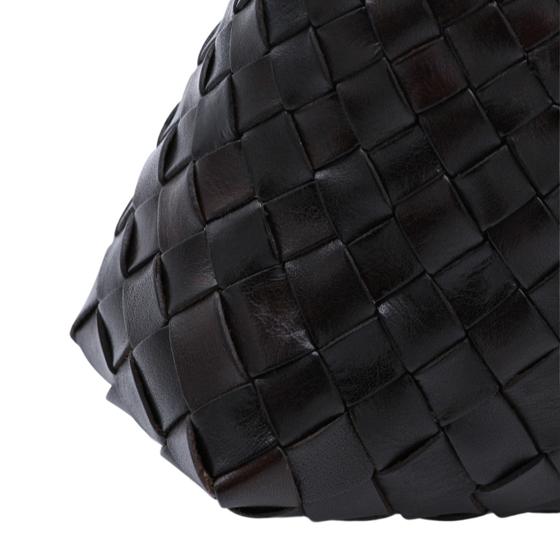 Dragon Diffusion Woven Leather Braided Strap Handbag