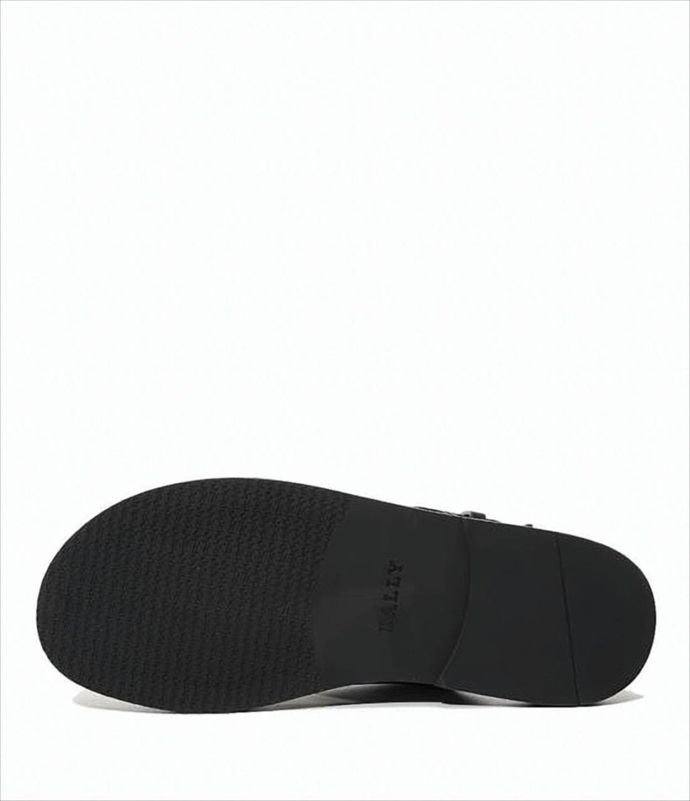 Bally Cross-Strap Leather Sandal