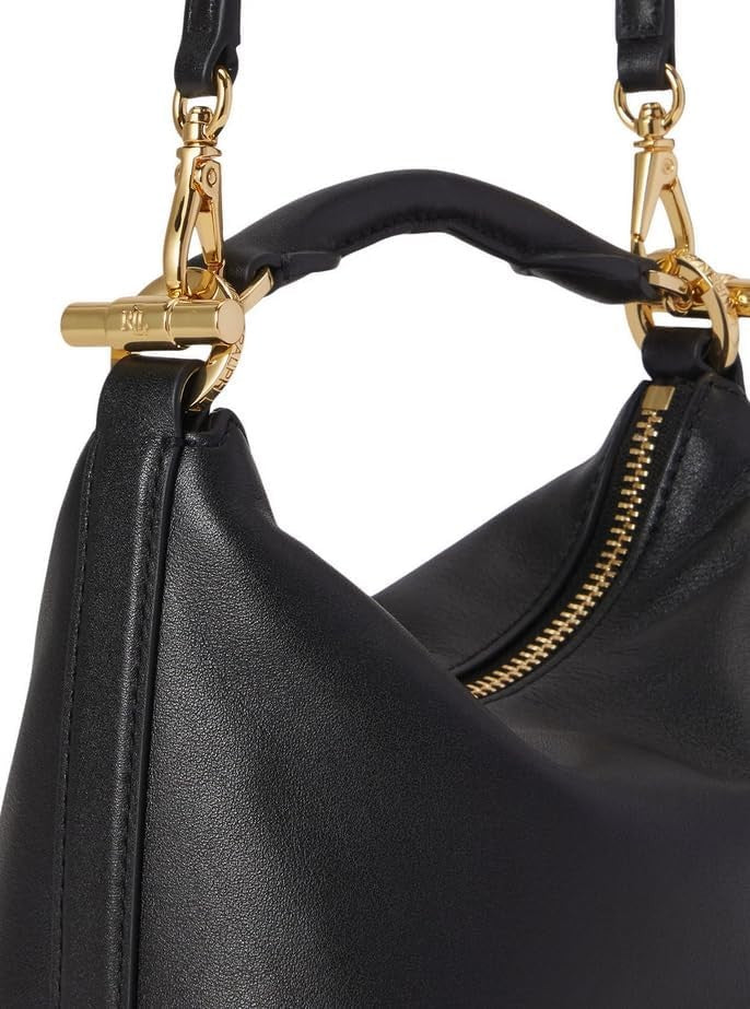 Lauren Ralph Lauren Black Blke Mini Recycled Shoulder Bag