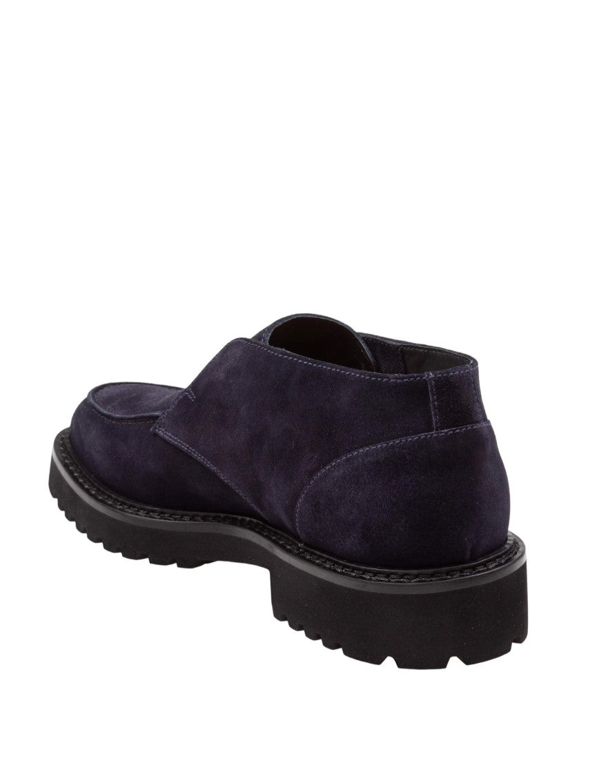 Doucal's Adler Chukka Ankle Boot In Blue Suede