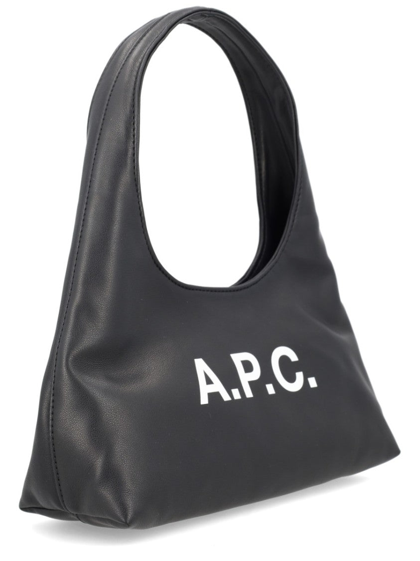 A.P.C. Ninon Baby Slouchy Printed Logo Bag