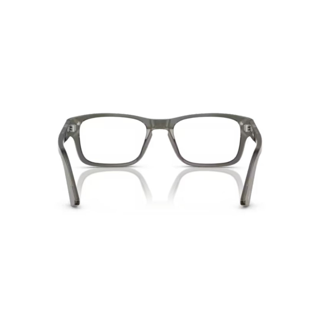 Persol 0Po3364v Translucent Grey Acetate Rectangular Eyeglasses