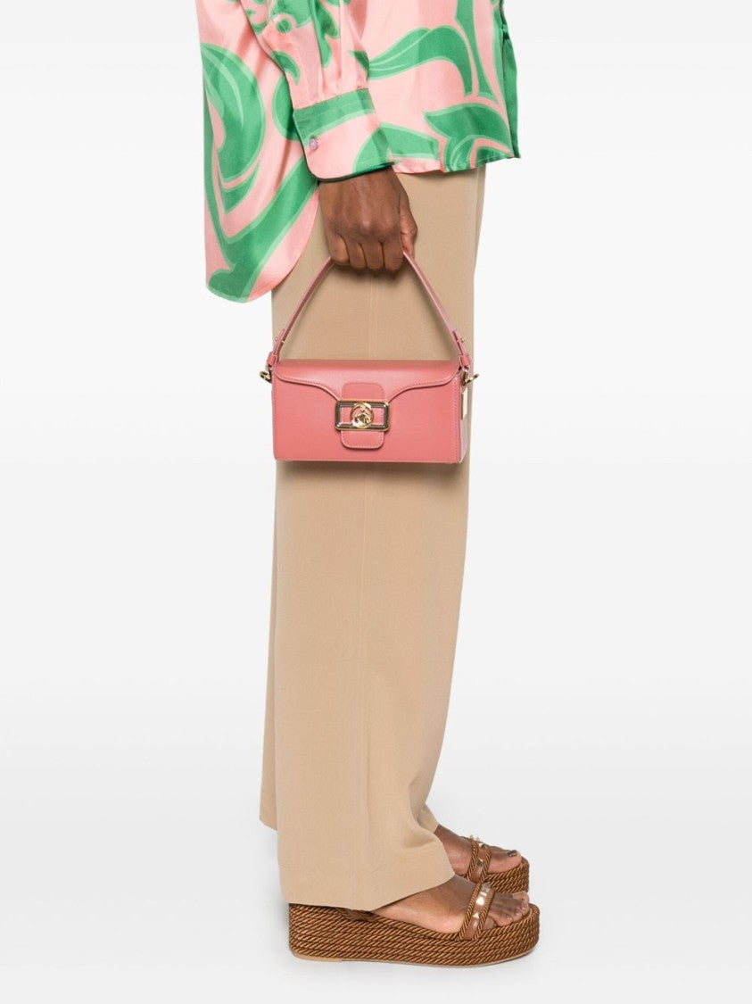 Lanvin Ruby Pink Foldover Top Magnetic Bag
