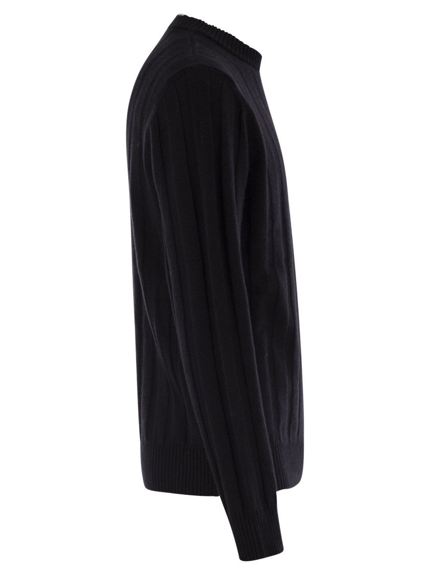 Peserico Wool And Cashmere Ribbed Jumper