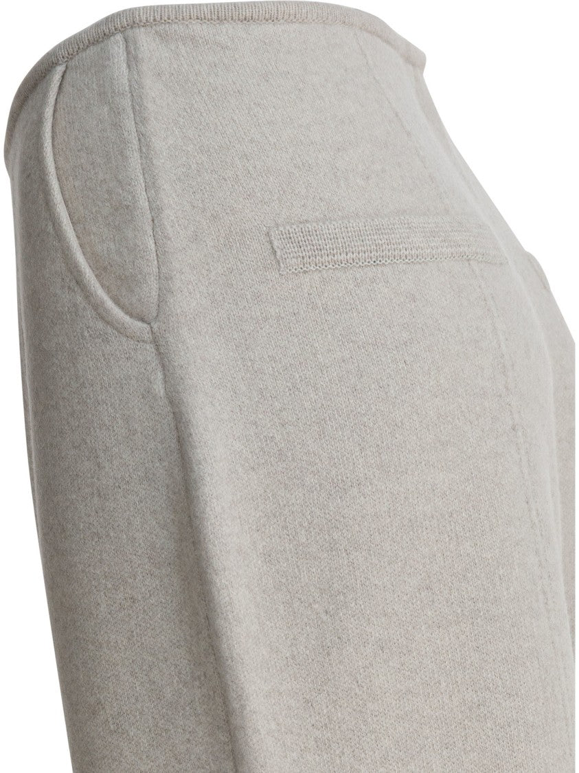 Umarmung Wide-Leg Trousers In Wool-Cashmere Blend