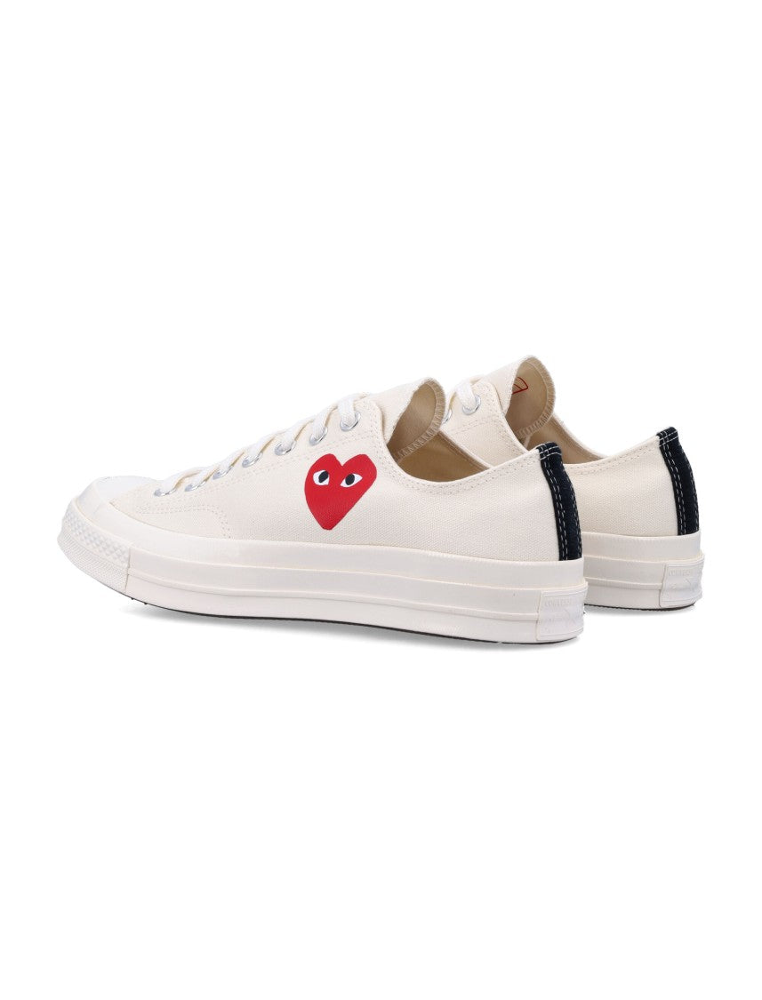 Comme Des Garçons X Converse Low-Top Sneakers With Iconic Heart Graphic