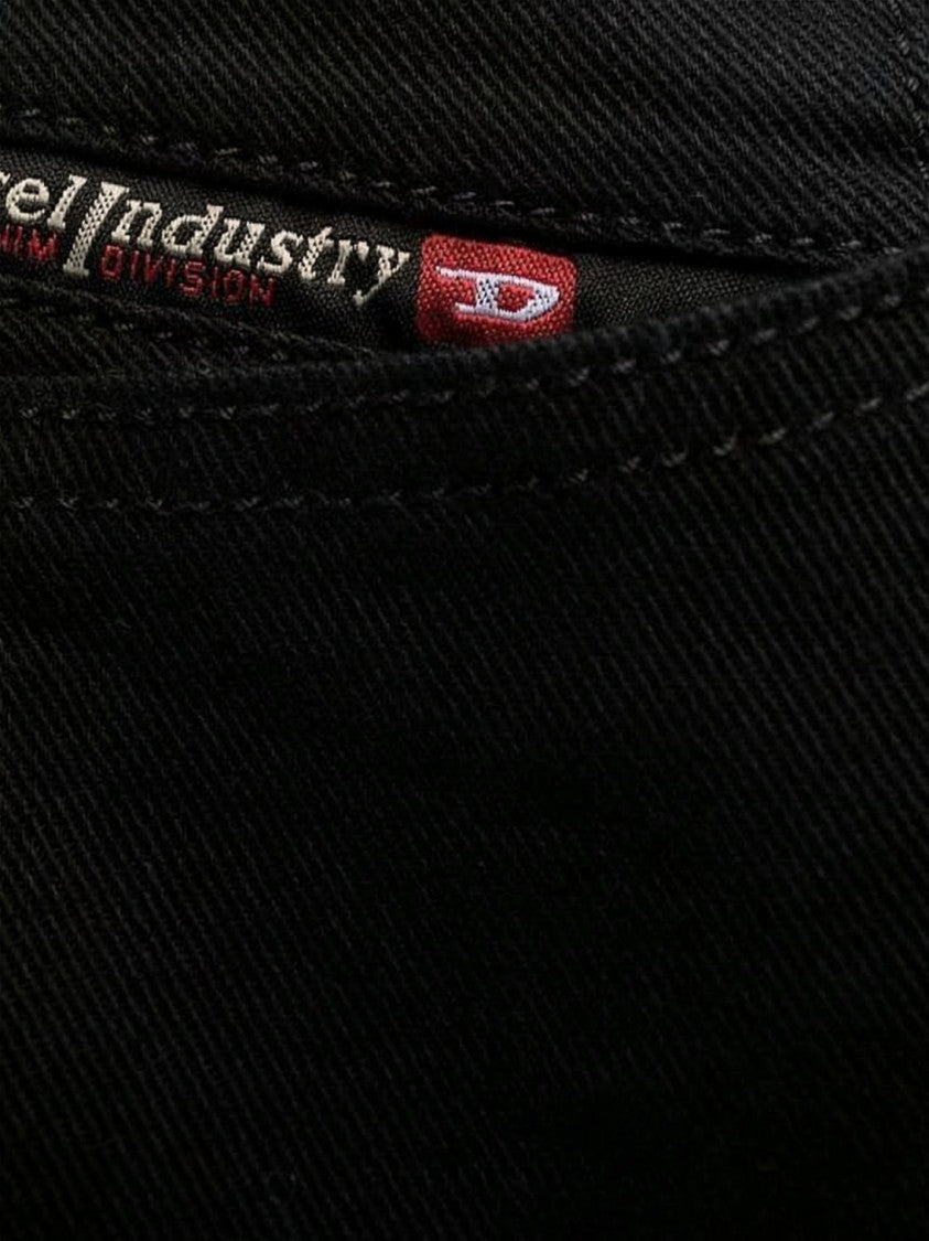 Diesel Slim-Fit Black Denim Pants
