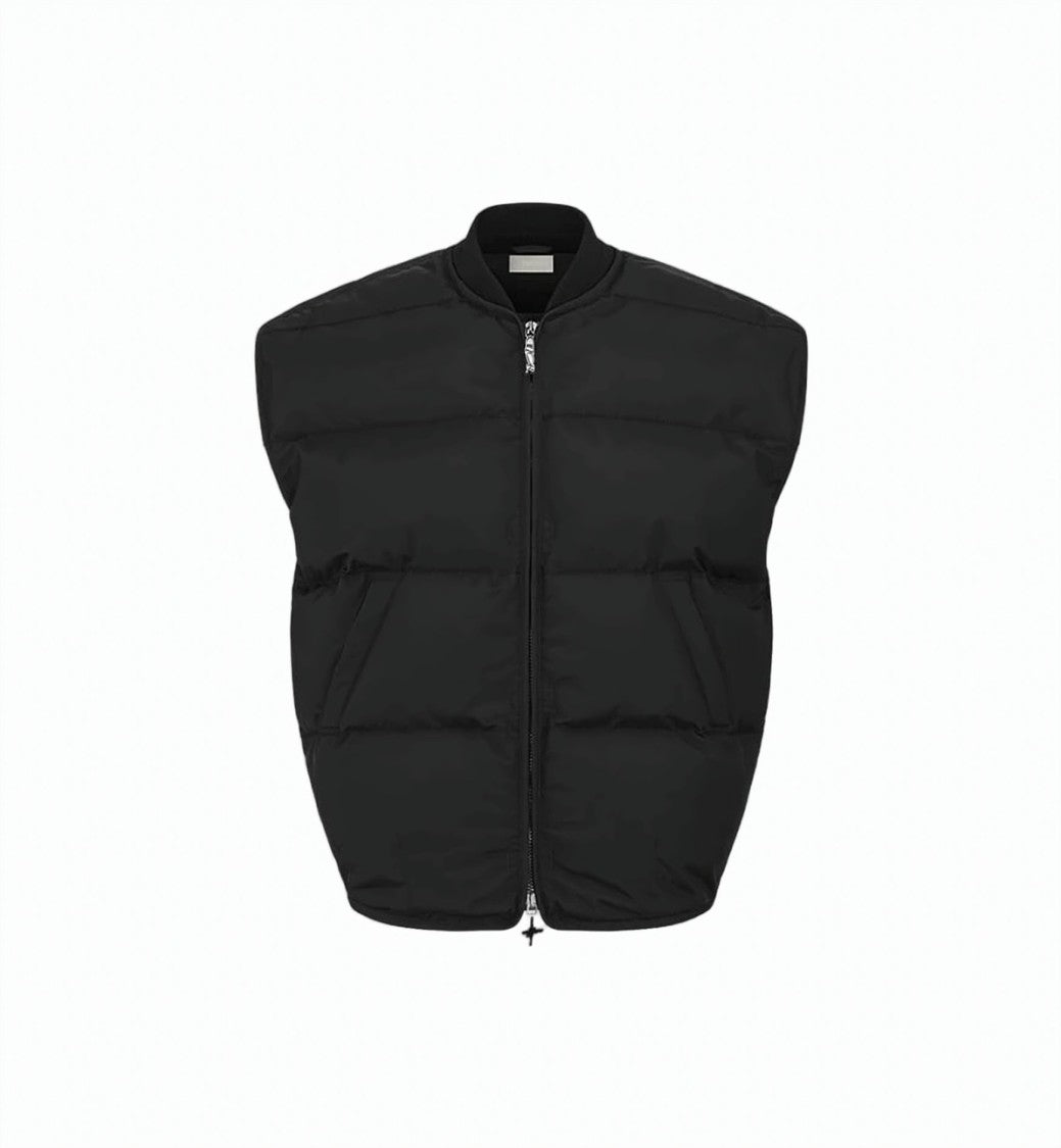 Christian Dior Quilted Black Puffer Detachable Vest Jacket