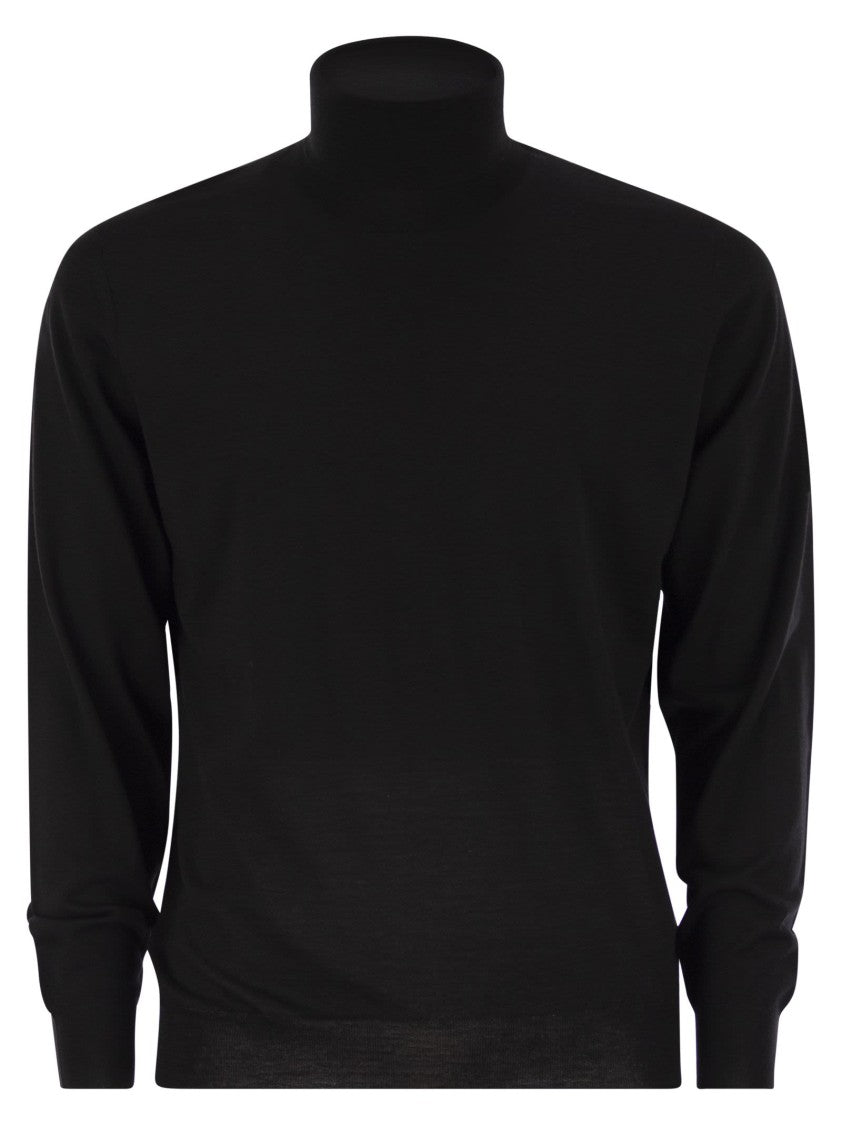 Fedeli Superfine Wool Turtleneck Derby