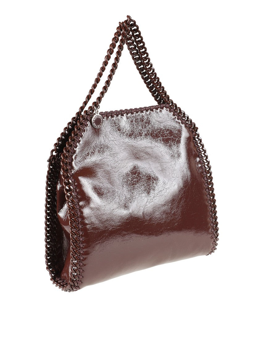 Stella Mccartney Brown Handbag With Chain Trim