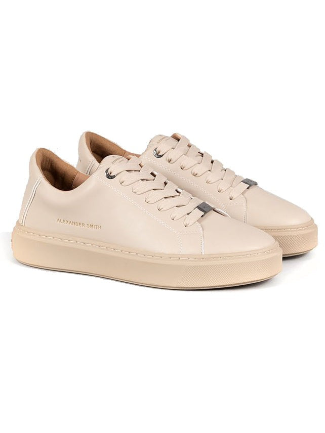 Alexander Smith Lightweight Beige Trainers With Minimalist Design