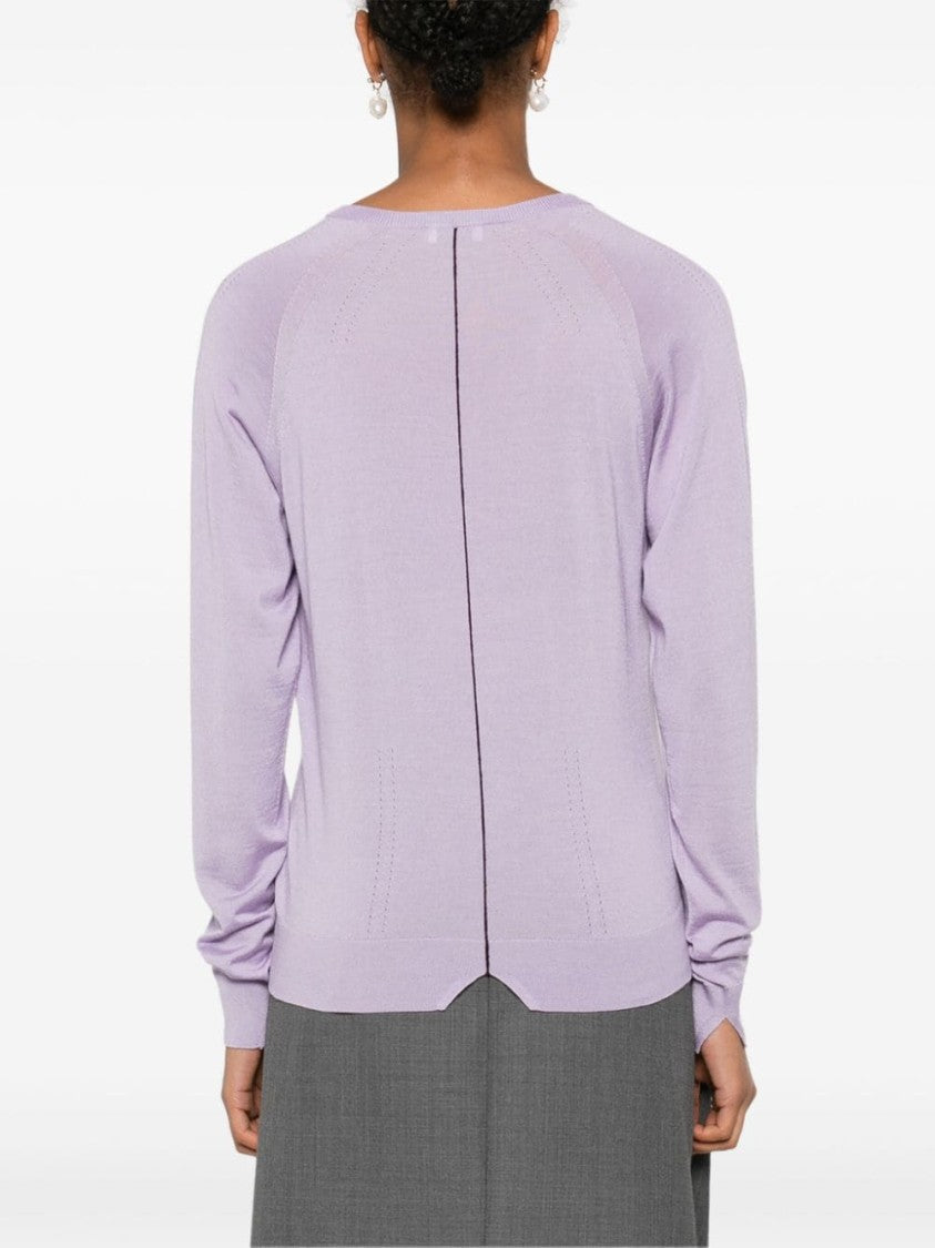 Lanvin Lavender Purple Fine Knit Sweater