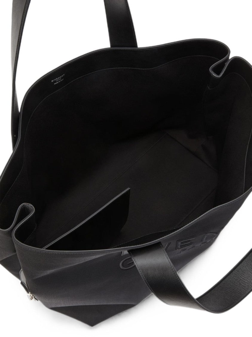 Givenchy Black Rectangular Embossed Handbag