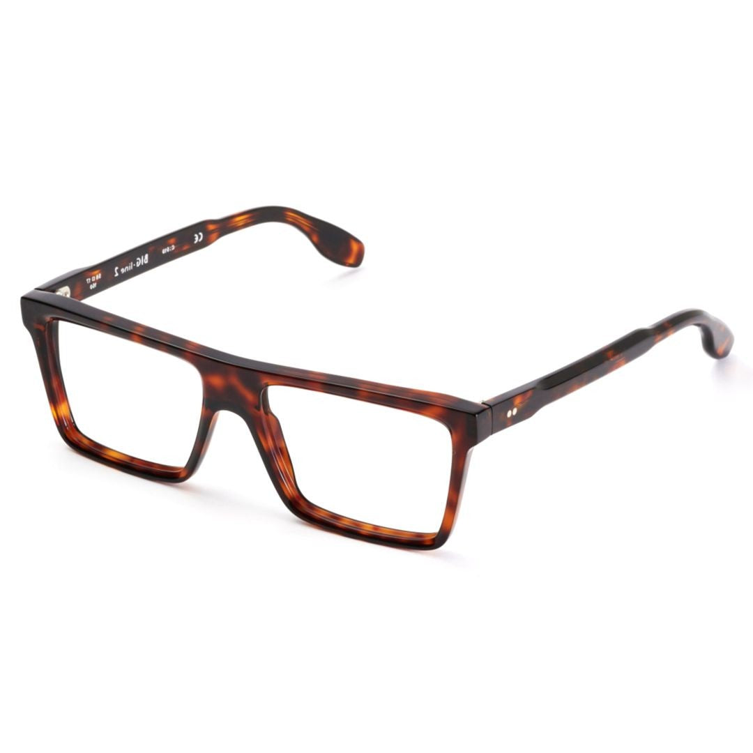 Kador Big 2 Bold Rectangular Tortoiseshell Sunglasses With Curved Temples