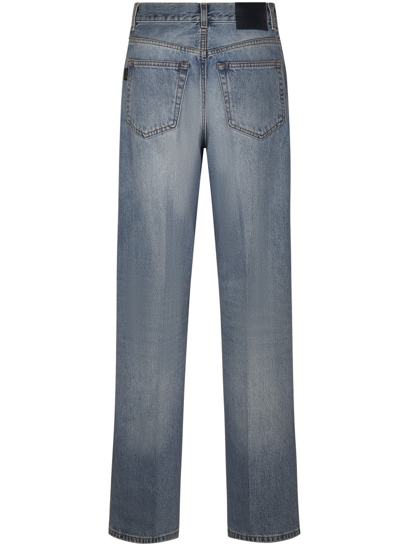 Haikure Relaxed Fit Straight Leg Jeans With Vintage Wash