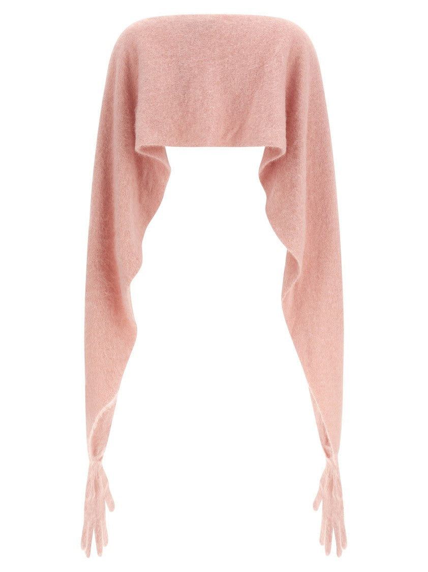 Moschino Gauzy Mohair Blend Cape