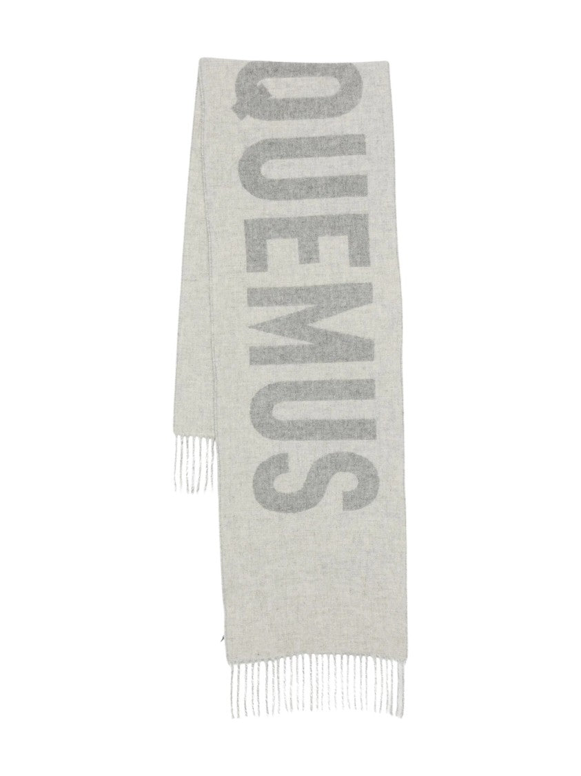 Jacquemus Fringed Bold Logo Detail Scarf