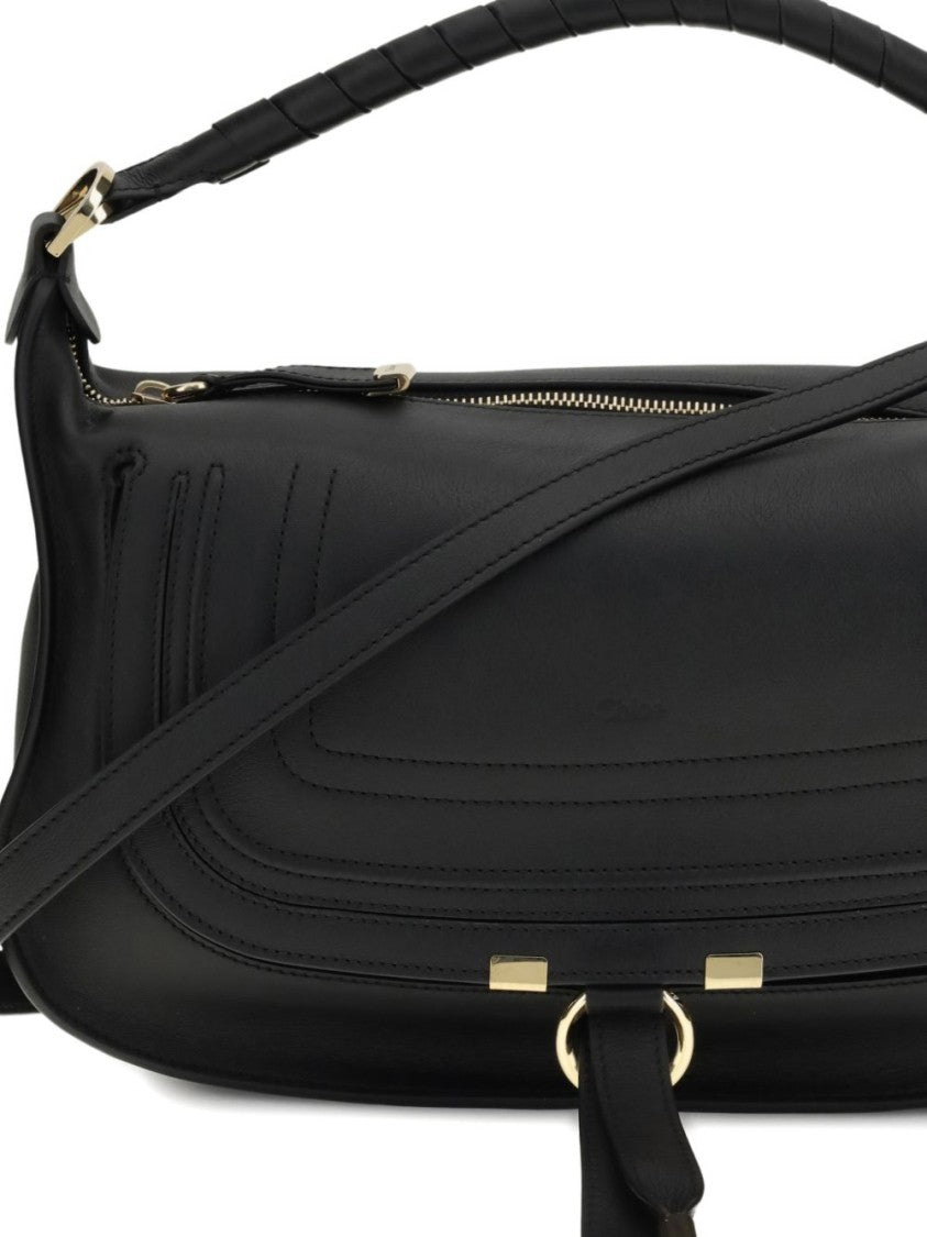 Chloé Sleek Elongated Structured Leather Shoulder Bag