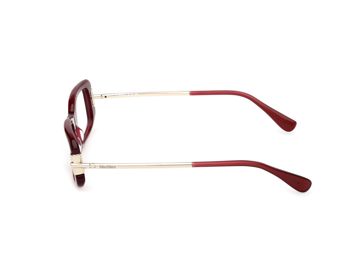 Max Mara Burgundy Mm5224 Rectangular Acetate Eyeglasses